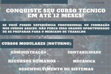 ETEC vagas Remanescentes