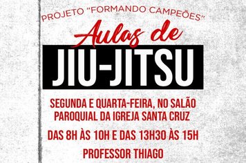 Prefeitura promove aulas gratuitas de Jiu-jitsu