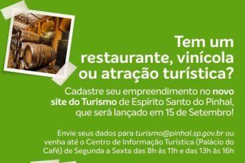 Tem um empreendimento com potencial turístico?