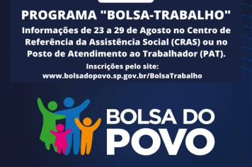 O Bolsa-Trabalho tem como objetivo proporcionar ocupação, qualificação profissional e renda aos cidadãos em situação de vulnerabilidade social.