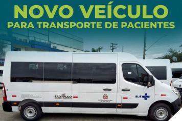 ESPÍRITO SANTO DO PINHAL RECEBE NOVO VEÍCULO PARA TRANSPORTE DE PACIENTES