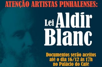 Documentos necessários aos artistas pinhalenses contemplados através dos editais Municipais da Lei Aldir Blanc de Emergência ao Setor Cultural