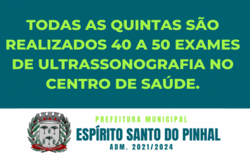 EXAMES DE ULTRASSONOGRAFIA NO CENTRO DE SAÚDE