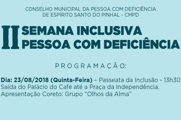 2ª Semana Inclusiva - Pessoa com Deficiência