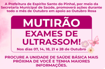 Mutirão de exames de ultrassom