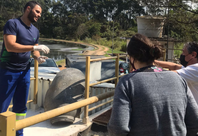 VISITA À ESTAÇÃO DE TRATAMENTO DE ESGOTO