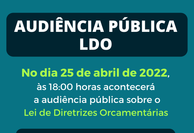 AUDIÊNCIA PÚBLICA LDO 
