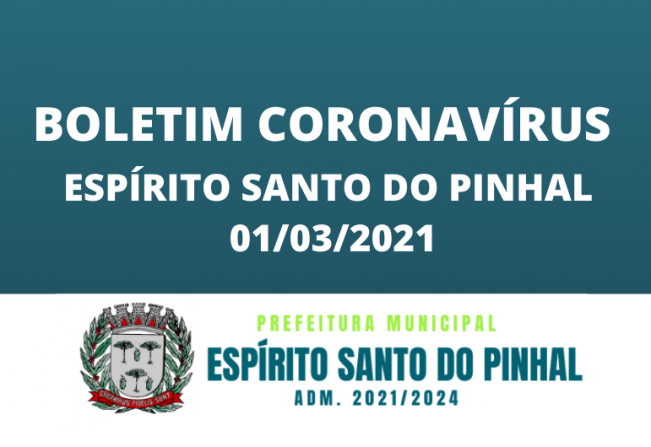 BOLETIM CORONAVÍRUS 01/03