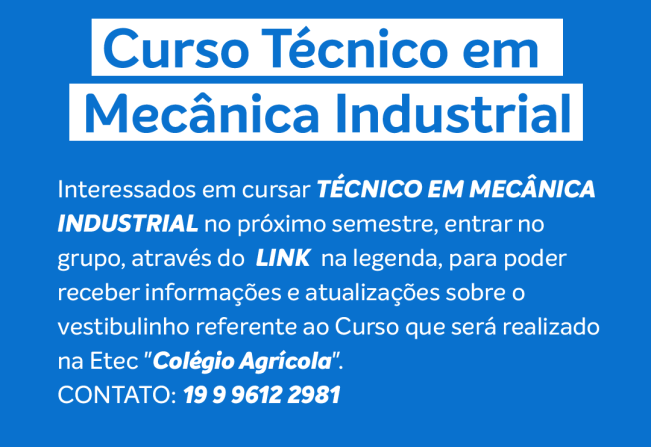 CURSO DE MECÂNICA INDUSTRIAL