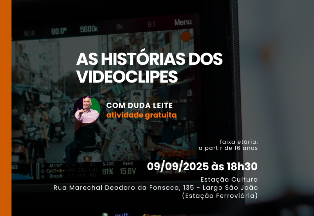 Oficina AS HISTÓRIAS DOS VIDEOCLIPES