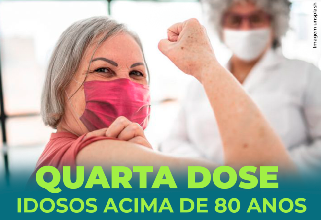 Quarta Dose para Idosos acima de 80 anos.