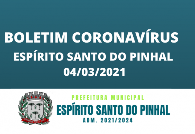 BOLETIM CORONAVÍRUS 04/03