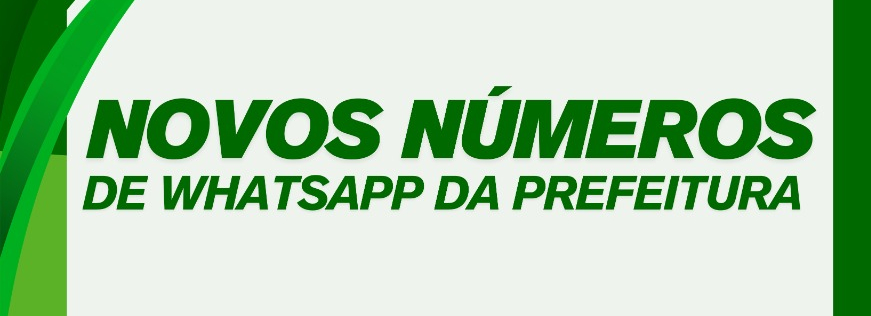 Novos Números de WhatsApp da Prefeitura