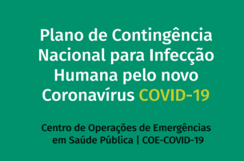 Plano de Contingência Nacional para Infecção Humana pelo novo Coronavírus COVID-19