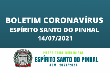 Boletim Coronavírus 14/07 Quarta-feira