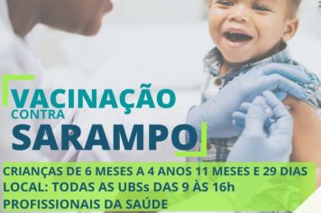 VACINAÇÃO CONTRA O SARAMPO