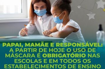 Uso de máscaras em instituições de ensino! 