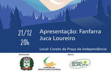  Fanfarra Juca Loureiro fará uma apresentação especial no coreto da Praça da Independência