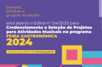 Edital para apresentação na Feira Gastronômica 2024