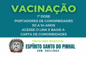 VACINAÇÃO DE PESSOAS COM COMORBIDADES ENTRE 50 E 54 ANOS