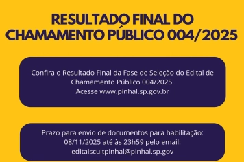 Resultado Final do Edital 004 - 2025