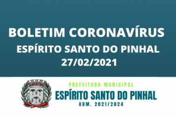 BOLETIM CORONAVÍRUS 27/02