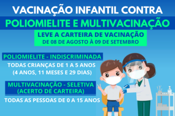 VACINAÇÃO CONTRA POLIOMIELITE E MULTIVACINAÇÃO