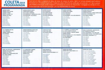Coleta Programada 2019