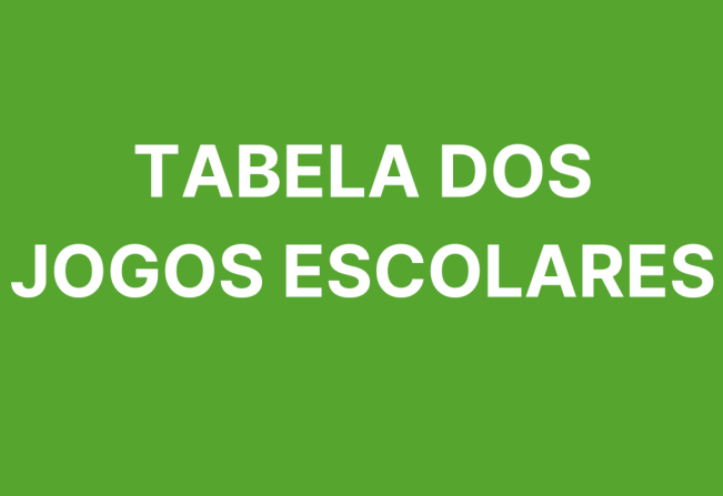 TABELA DOS JOGOS ESCOLARES