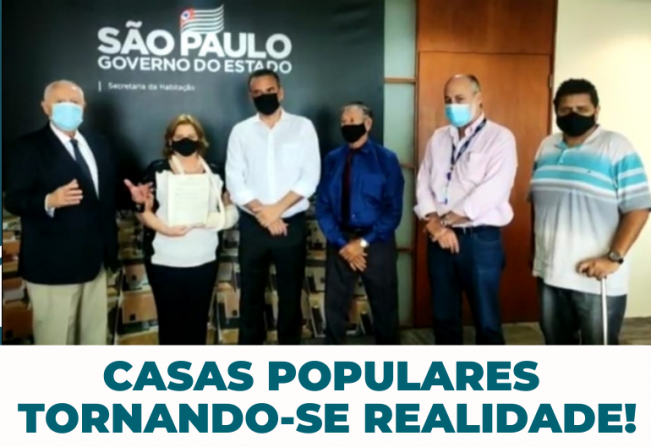 Casas populares tornando-se realidade!