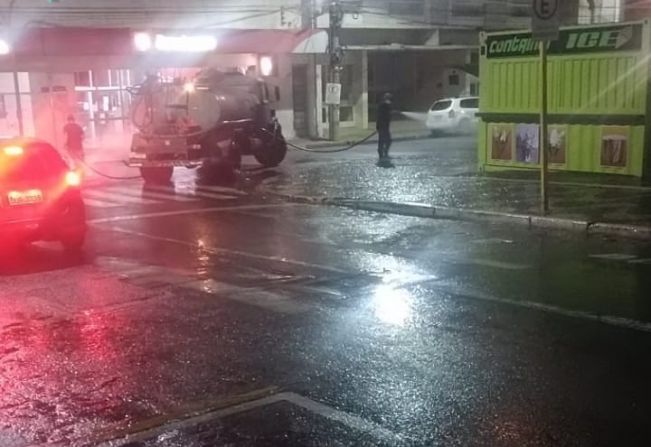 Desinfecção das ruas