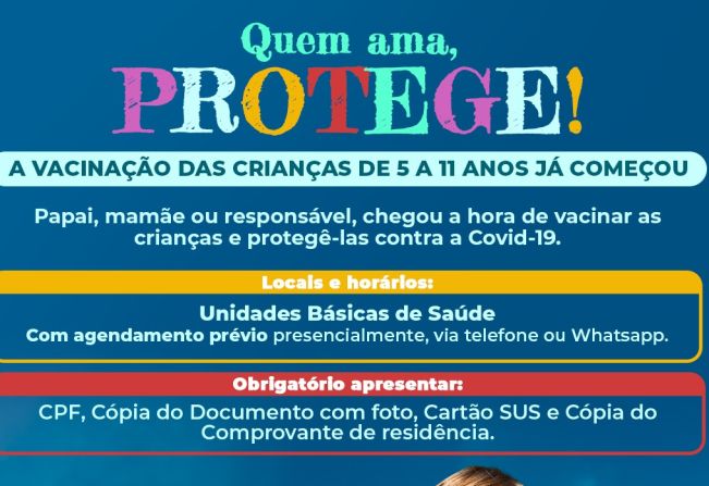 A vacinação de nossas crianças continua
