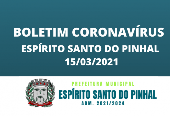 BOLETIM CORONAVÍRUS 15/03