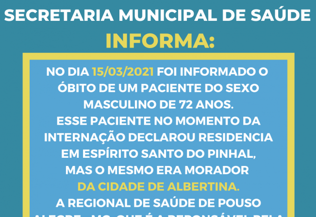 Informativo Secretaria Municipal de Saúde
