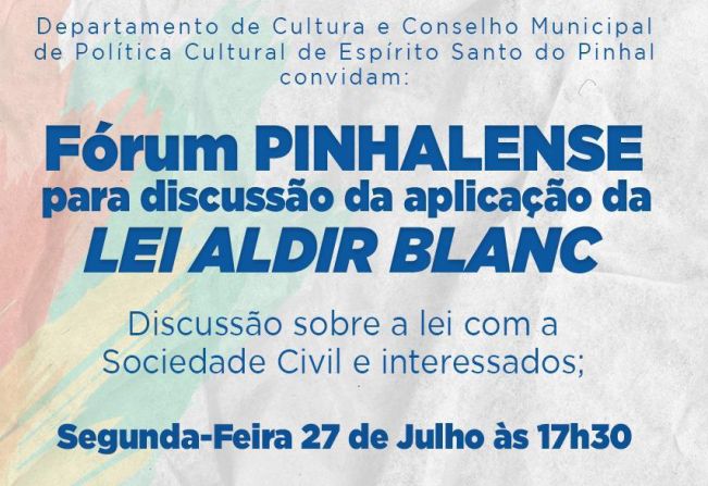 Espírito Santo do Pinhal se prepara para os avanços propostos pela Lei Aldir Blanc