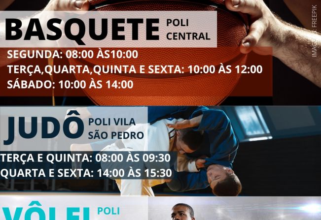 ESCOLINHA DE BASQUETE, VÔLEI E JODÔ