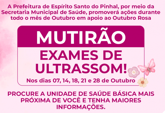 Mutirão de exames de ultrassom