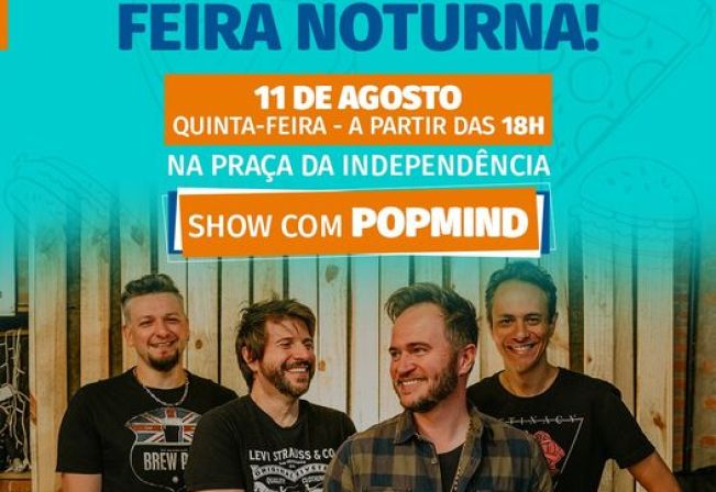 QUINTA-FEIRA É DIA DE FEIRA NOTURNA!