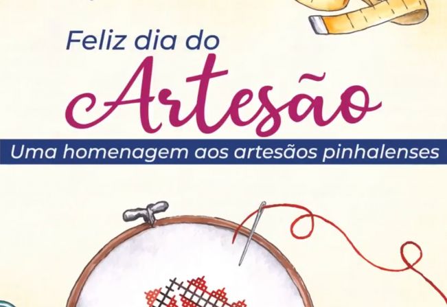 Homenagem aos artesãos pinhalenses