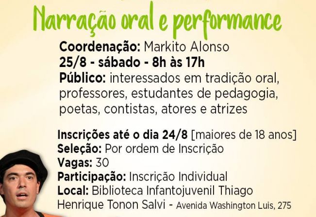 Oficina de Narração Oral e Performance